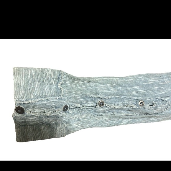 Women's Blue Long Sleeve Top - Picture 3 of 10